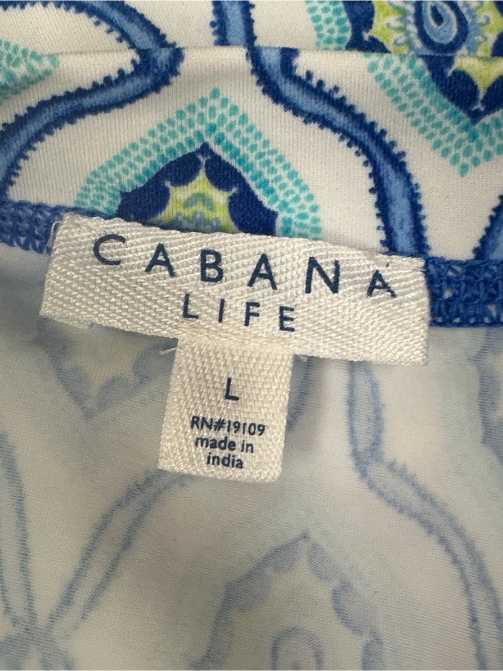 Cabana Life Rash Guard Shirt Womens Large UPF Swim Top Sun Protection - Picture 7 of 9